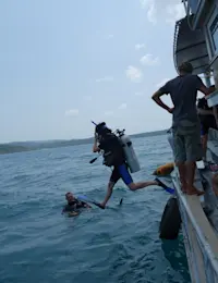 Scuba diving in Koh Kut, Thailand.