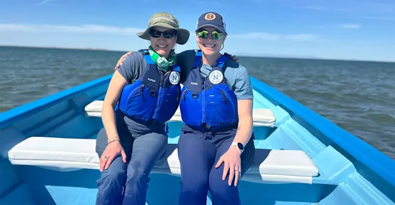 Floating along the coast of Baja, Mexico.