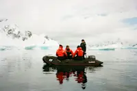 My film photo of zodiac tour in near Paradise Bay, Antarctica.