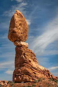 Balanced Rock, Arches National Park, Utah.