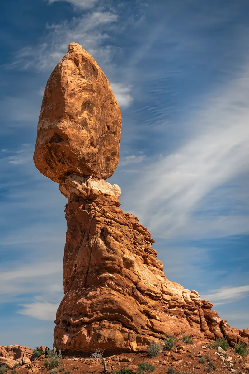 Balanced Rock, Arches National Park, Utah.
