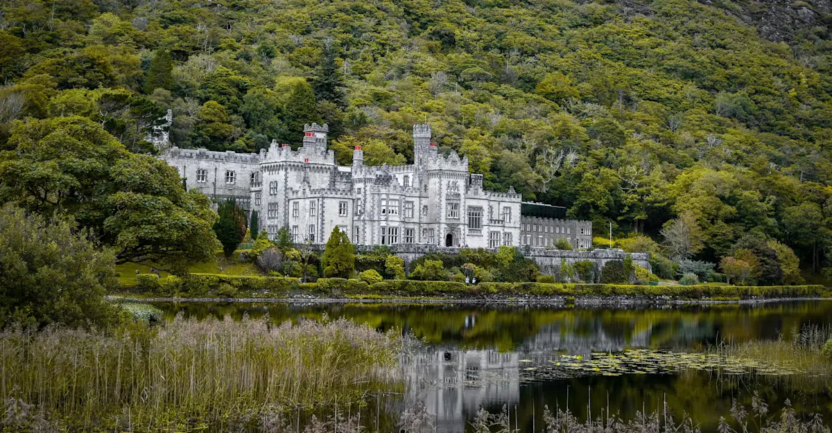 Kylemore Abbey, Galway, Ireland.