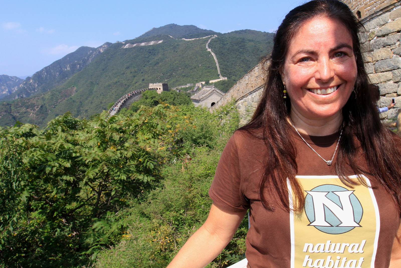 Views along the Great Wall of China. 