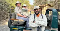 Nat Hab guests and Expedition Leader, India.