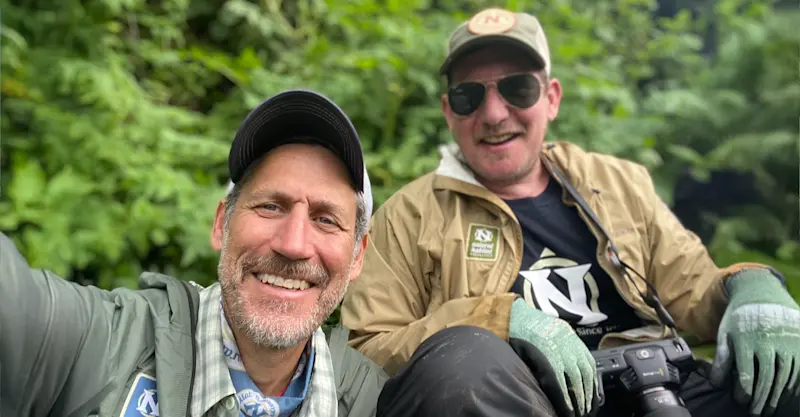 Ancient volcano trekking with Ben in Uganda. 