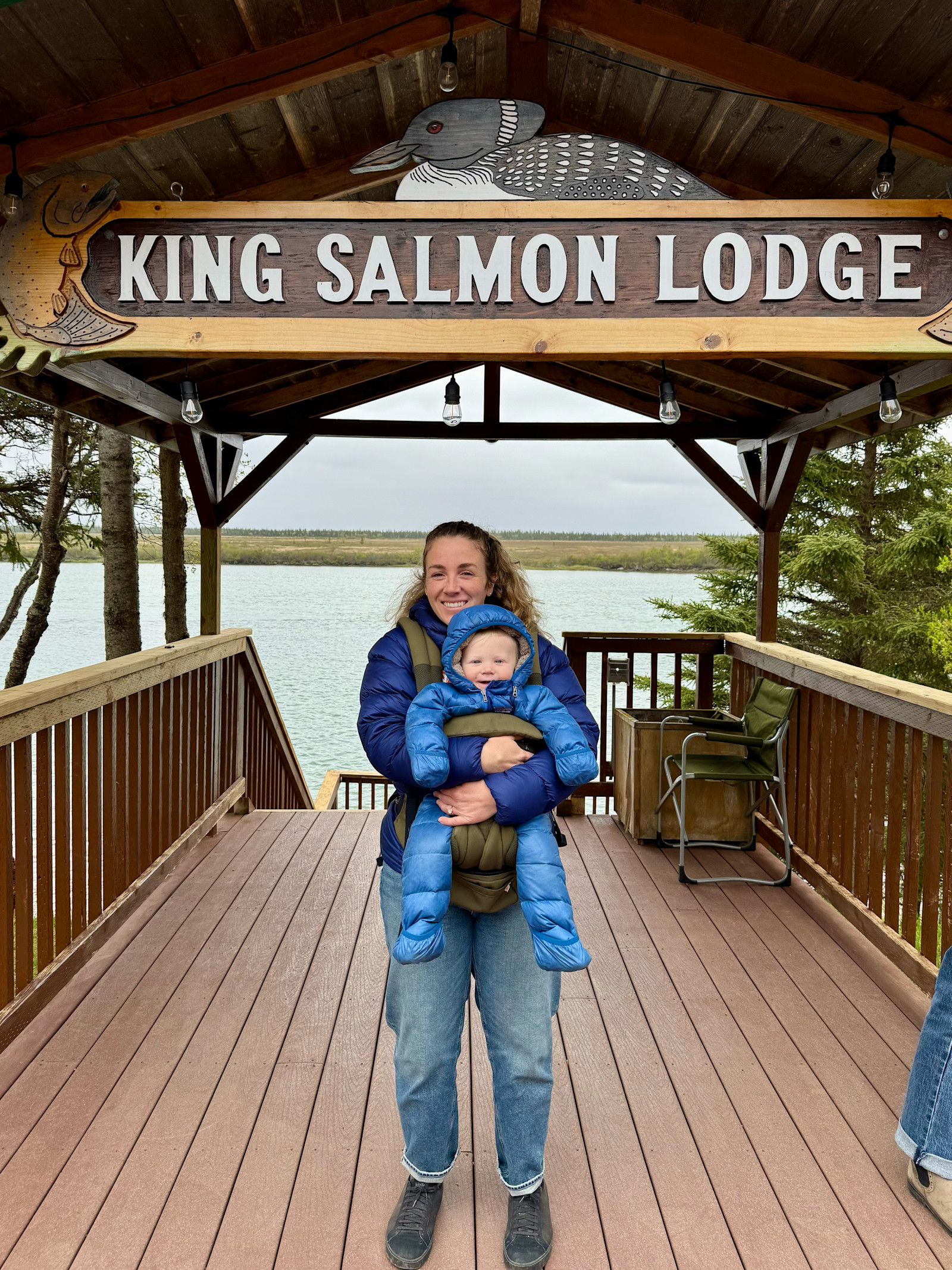 Mother and son moments in King Salmon, Alaska.