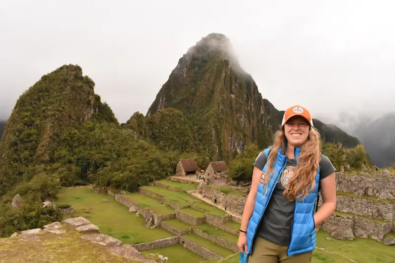 Visiting Machu Picchu, Peru.