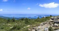 Porcupine Islands, Cadillac Mountain, Acadia National Park, Maine.