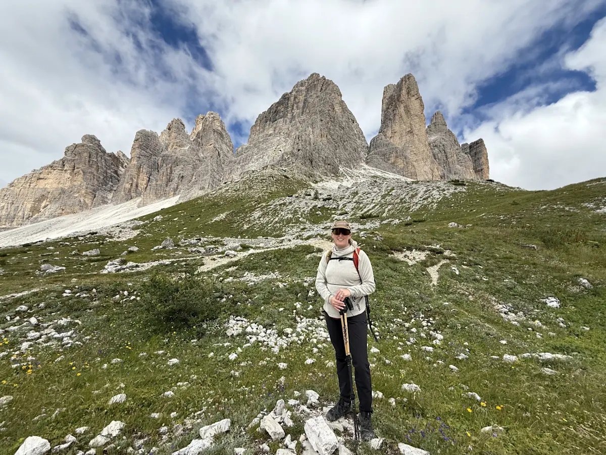Breathtaking shot of Via Alta, Italian Dolomites, Italy. 