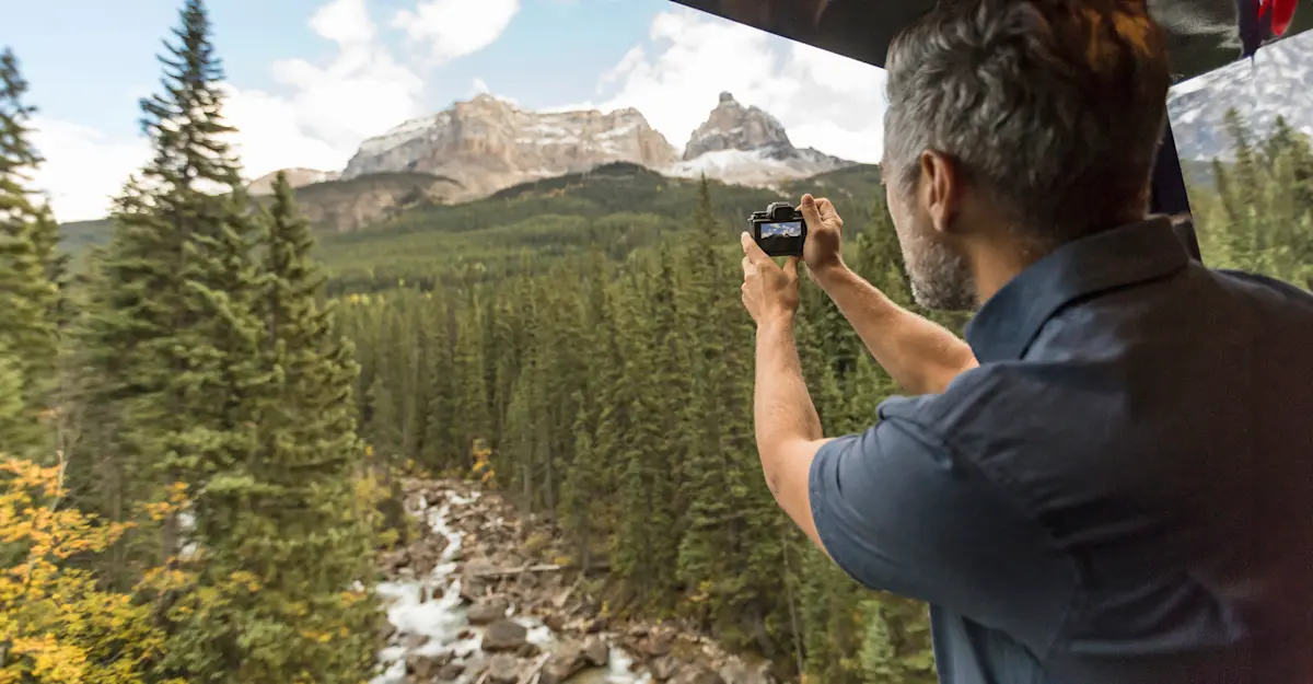 Aboard the Rocky Mountaineer, British Columbia.