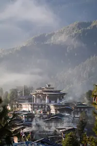 Gangtey Monastery (Gangteng Gompa), Phobjikha Valley, Bhutan.