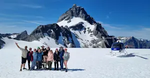 Scenic helicopter flight with glacier landing, New Zealand.