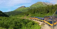 Alaska Railroad train, Alaska.