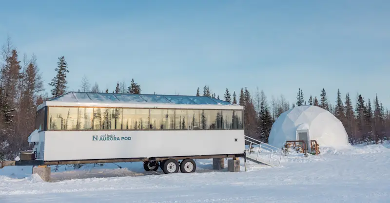 Nat Hab's custom Aurora Pod®  and geodesic Aurora Sphere