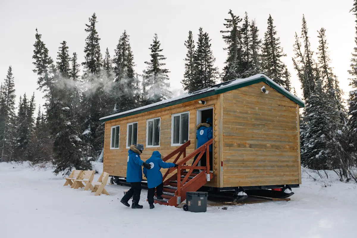 Nat Hab's Aurora Cabin, Churchill, Manitoba.