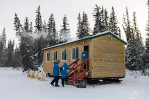 Nat Hab's Aurora Cabin, Churchill, Manitoba.