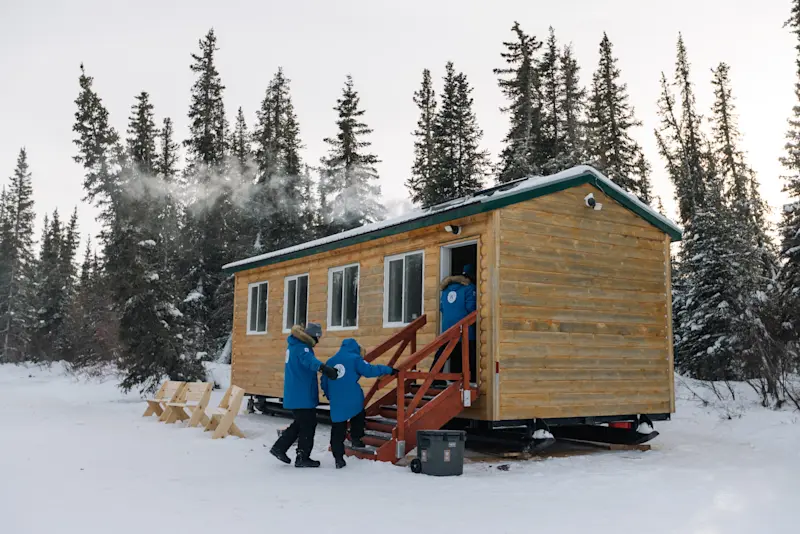 Nat Hab's Aurora Cabin, Churchill, Manitoba.