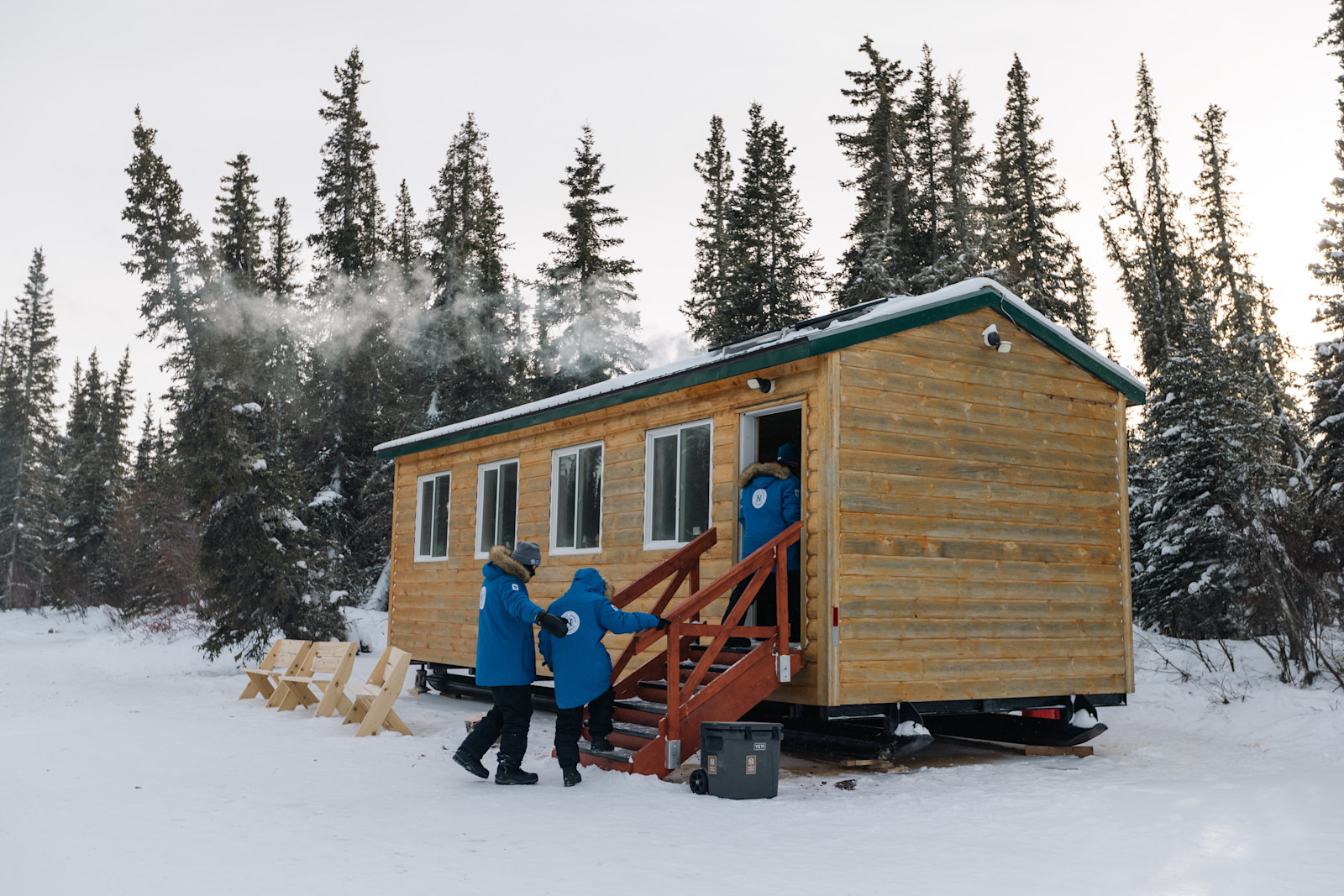 Nat Hab's Aurora Cabin, Churchill, Manitoba.