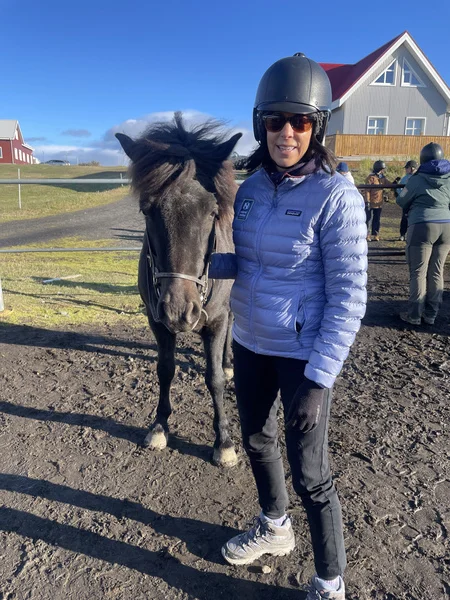 Me and my new friend, an Icelandic Horse
