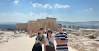 Climbed to the top of the Acropolis ruins in Athens, Greece.