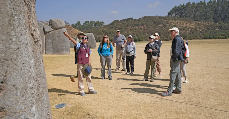 Nat Hab guests, Sacsayhuaman, Peru.
