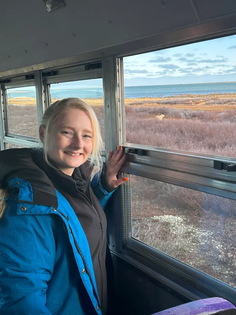 Polar Bear from the Polar Rover, Churchill, Canada.