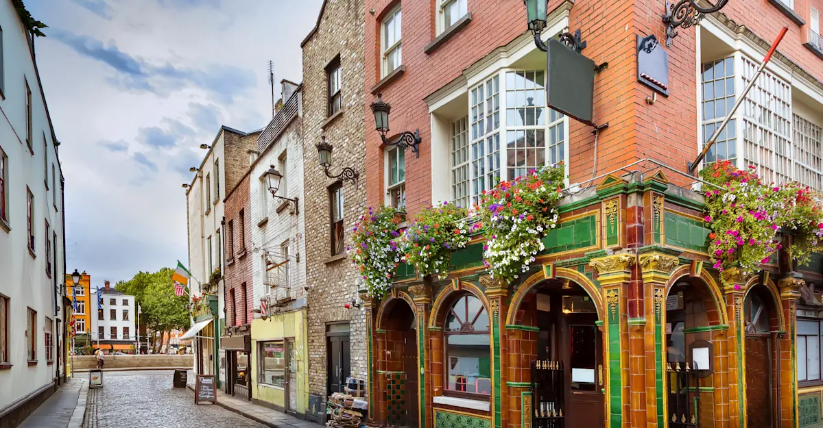 Temple Bar district, Dublin, Ireland.