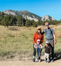 Kendra, Cory, Emery and Bodie enjoying the front range, Colorado.