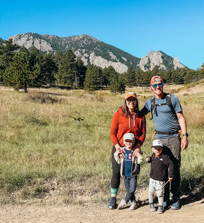 Kendra, Cory, Emery and Bodie enjoying the front range, Colorado.