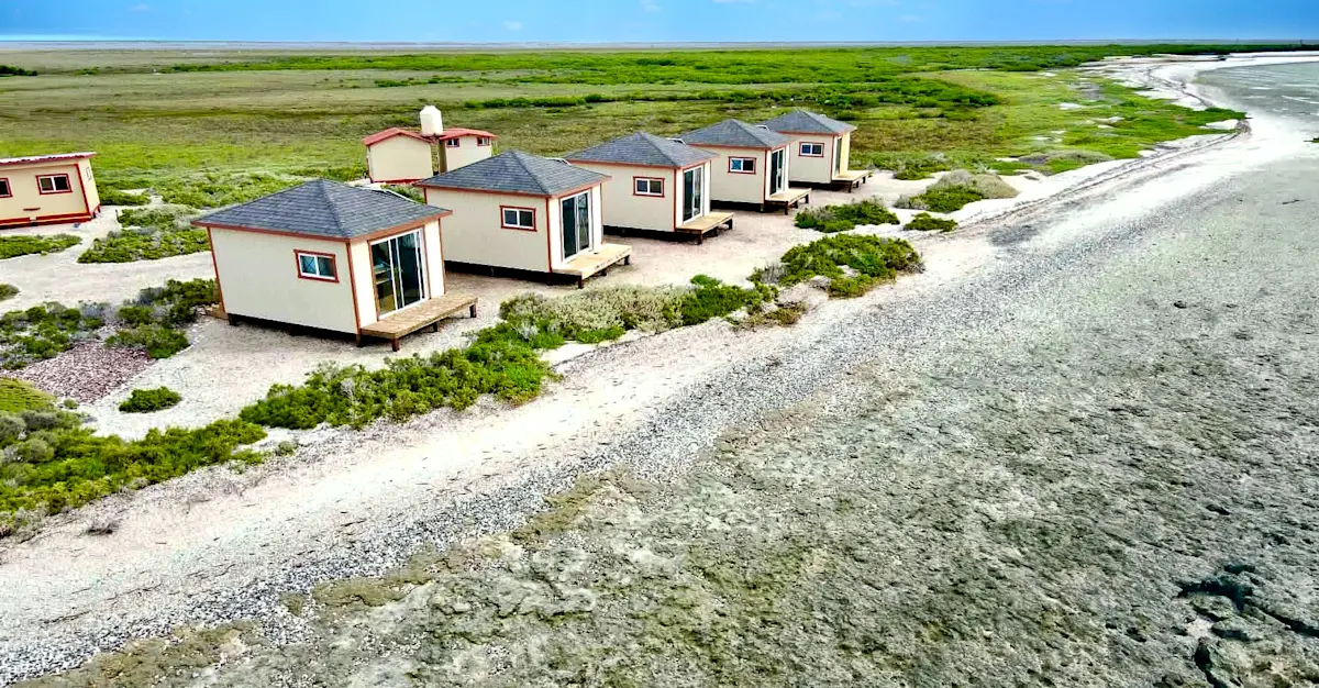 New for 2027—Graphic rendering of the new cabana at Kuyima Whale Camp, Baja Sur, Mexico.