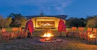 Maasai men, Nat Hab's Mara East Camp, Private Mara Conservancy, Kenya.