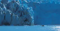 Nat Hab guests on zodiac, Sawyer Glacier, Tracy Arm, Alaska.