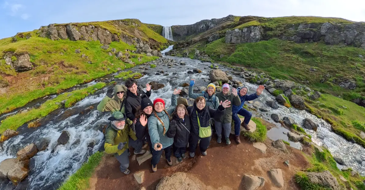 Group selfie, Iceland.