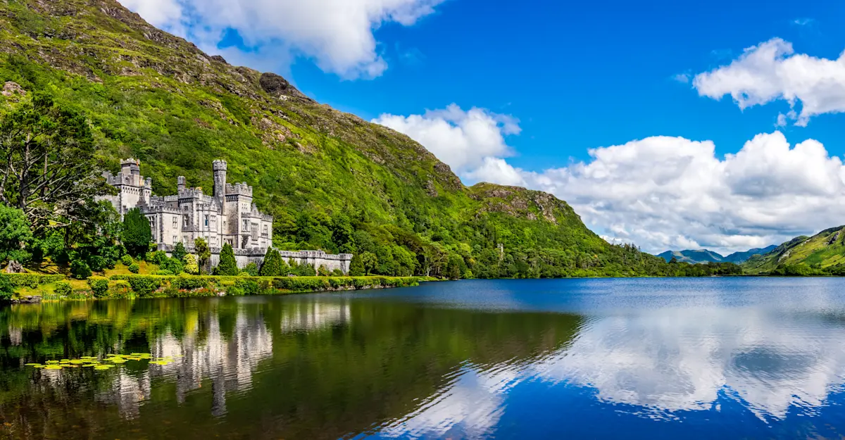 Kylemore Abbey, Galway, Ireland.