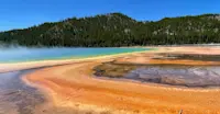 Grand Prismatic Spring, Midway Geyser Basin, Yellowstone National Park.