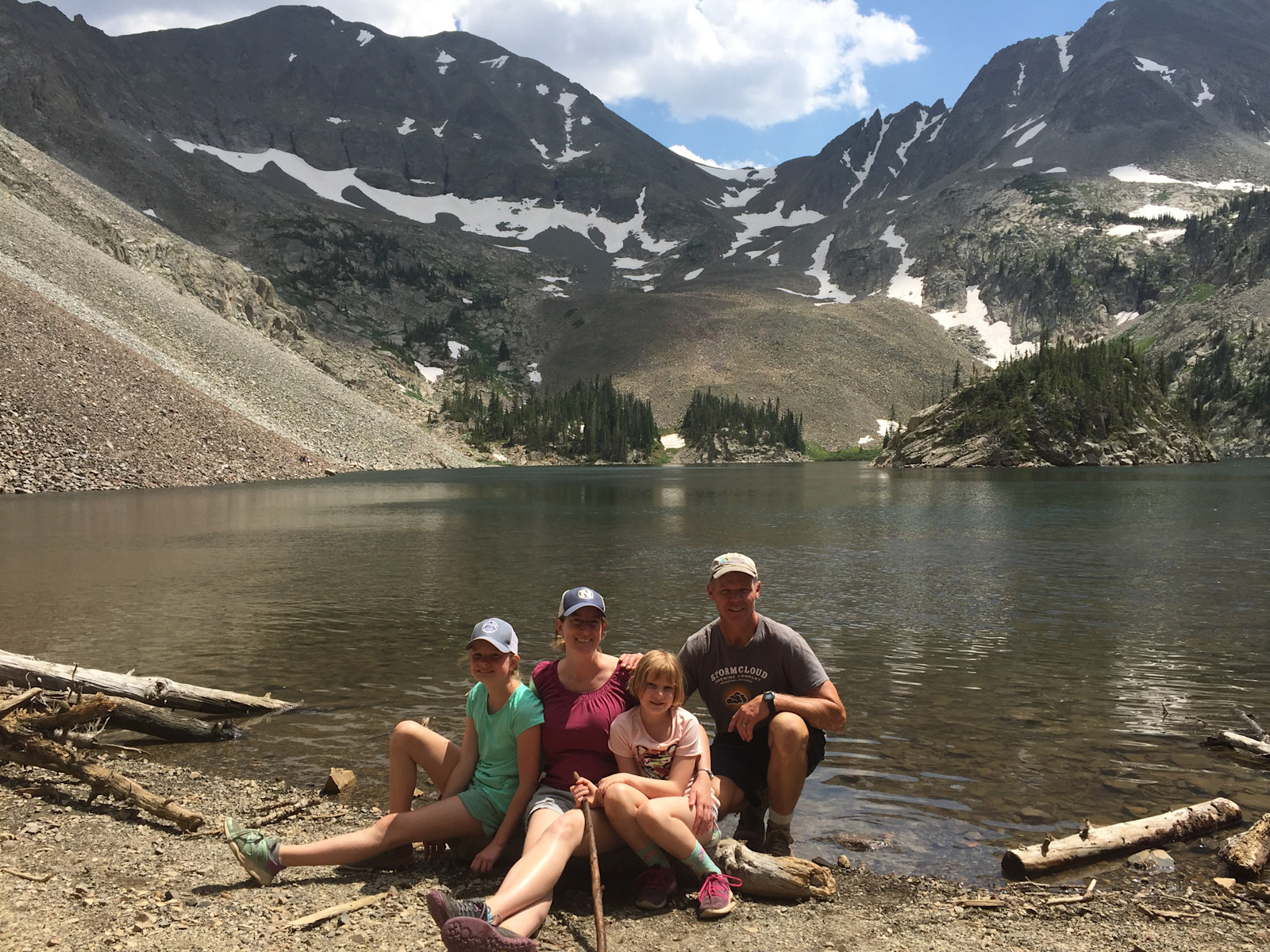 Deep within the mountains in Colorado. 