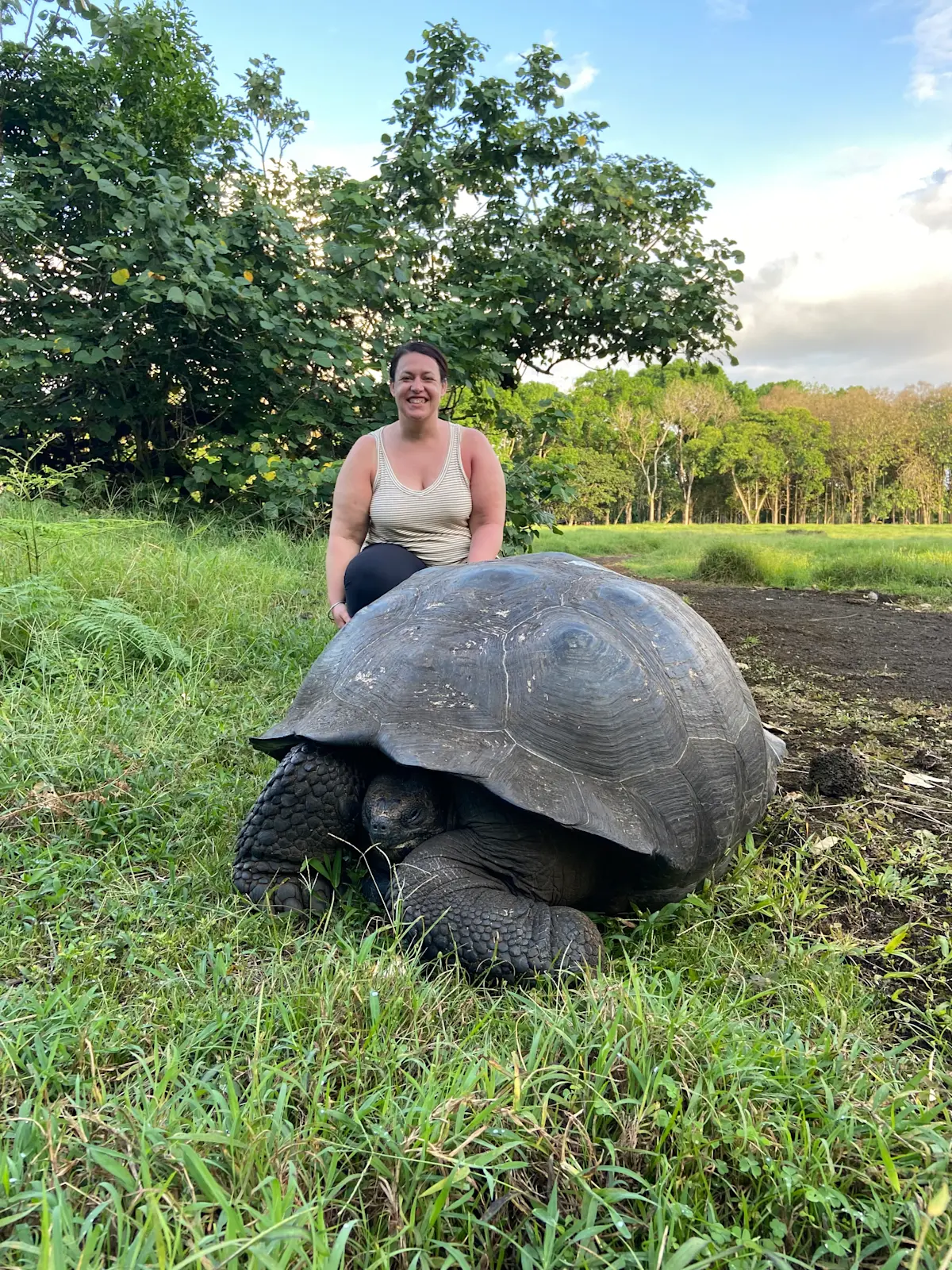 Visiting Tortoise Camp in the Galapagos.