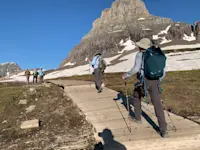 Nat Hab guests, Glacier National Park, Montana.