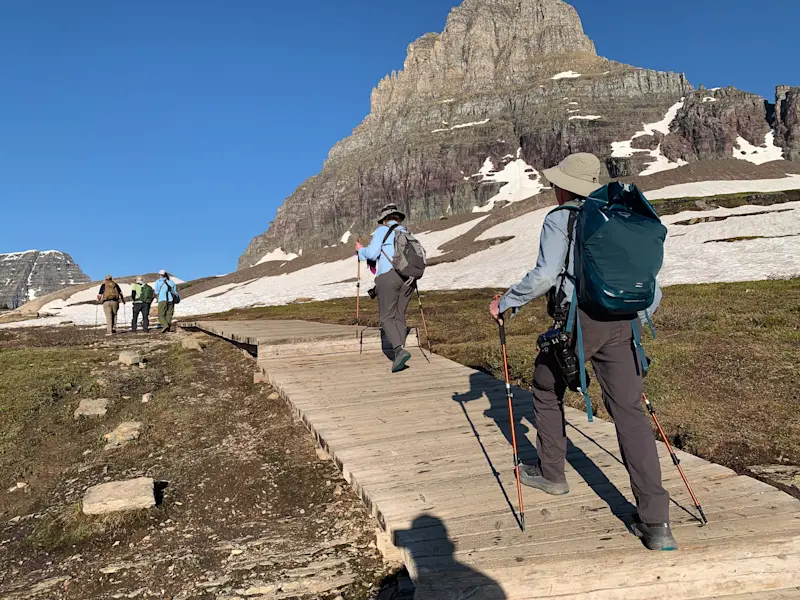 Nat Hab guests, Glacier National Park, Montana.