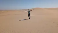 Out in the open of Skeleton Coast in Namibia.