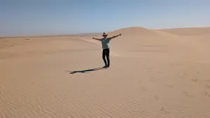 Out in the open of Skeleton Coast in Namibia.