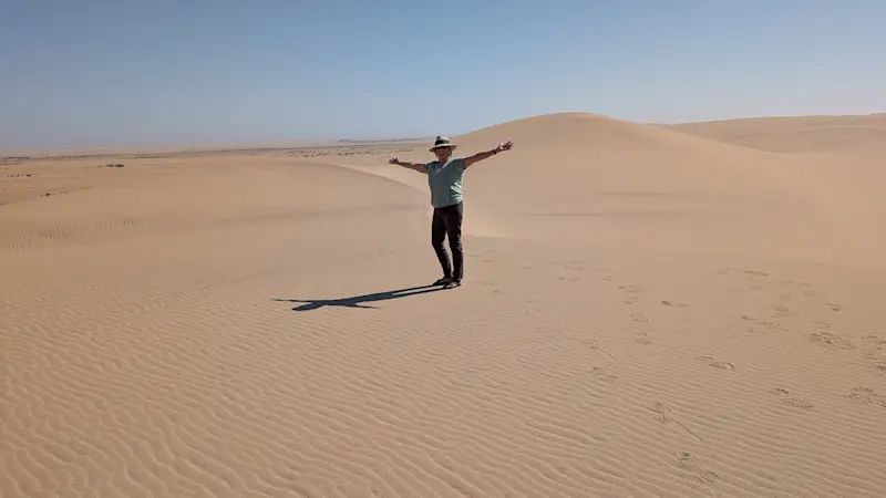 Out in the open of Skeleton Coast in Namibia.