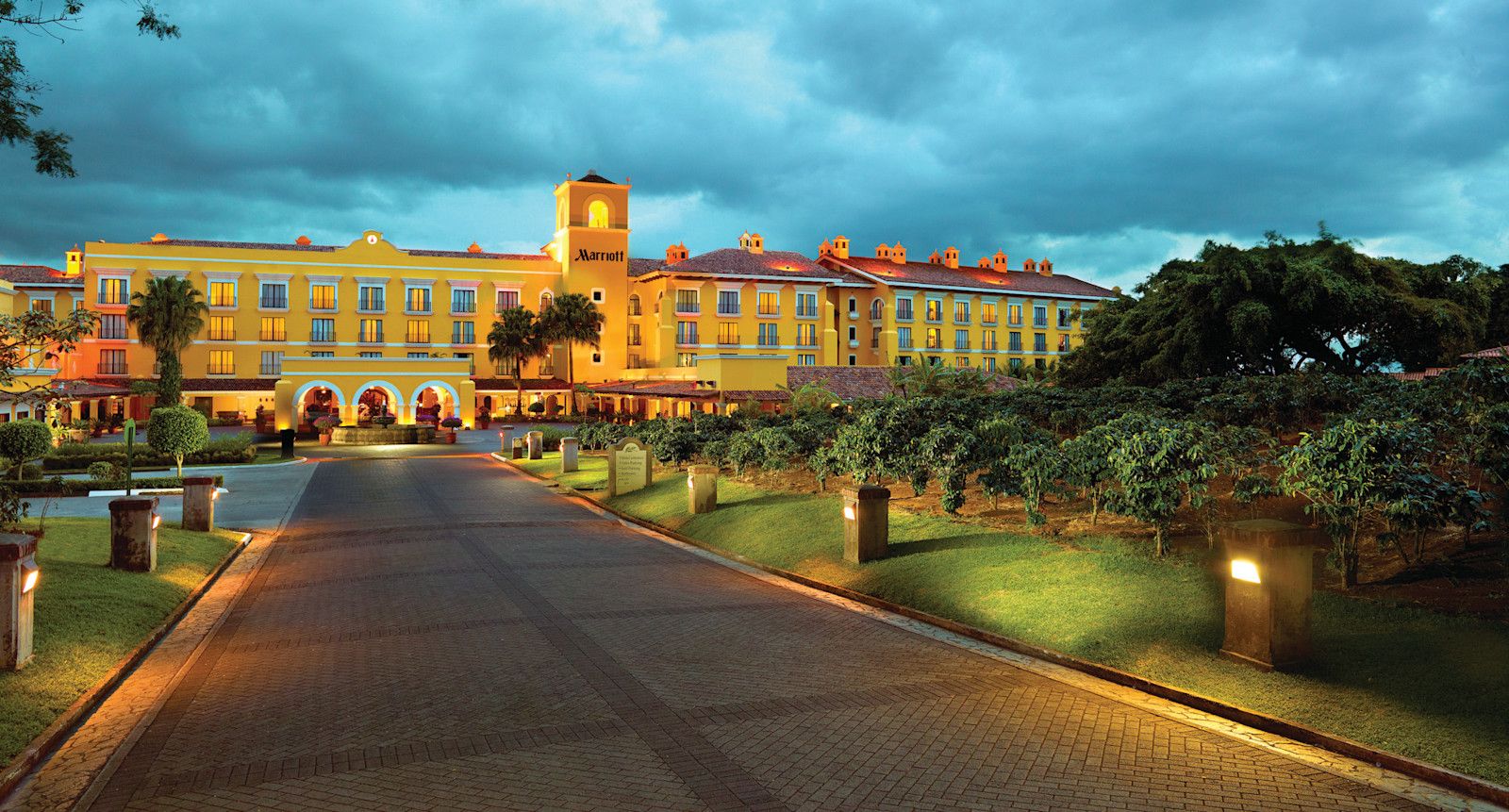 Hotel front exterior