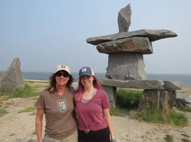 With my daughter in Churchill. 