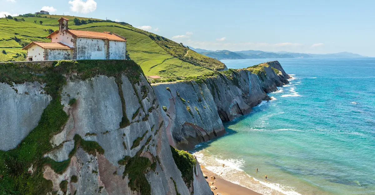Cliffs of Zumaia, Basque, Spain.