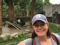 Enjoying time well spent with the Giant Panda in China.