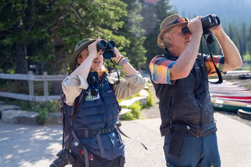 Nat Hab guest and Expedition Leader, Glacier National Park, Montana.