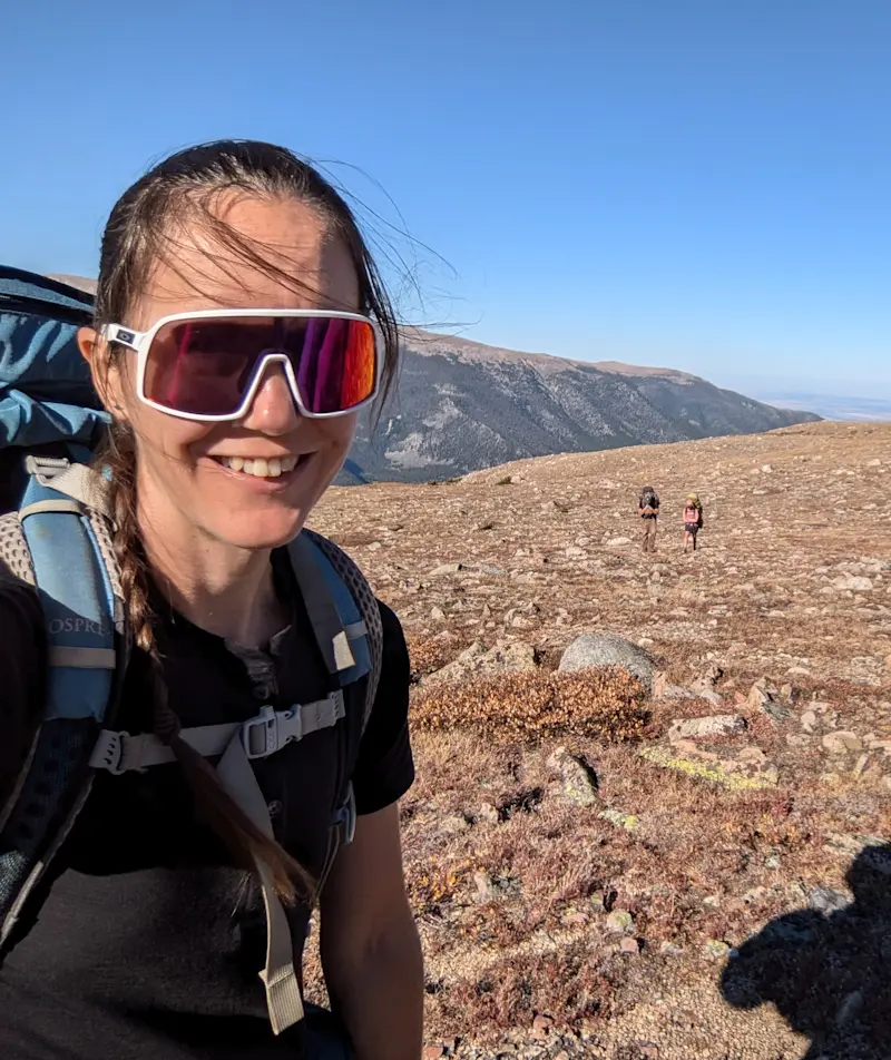 Backpacking beneath big skies in the Beartooth Mountains, Montana.