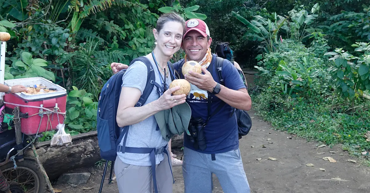 Caribbean hike in Costa Rica. 