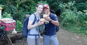 Caribbean hike in Costa Rica. 